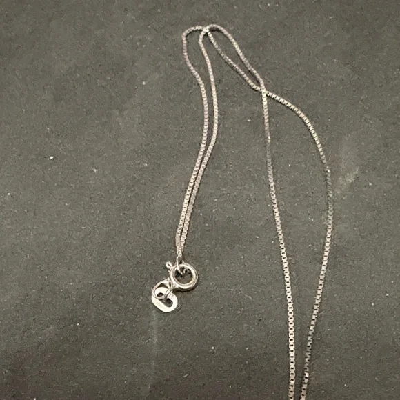 Vintage Sterling Silver Dichroic Iridescent Pendant with 925 Silver Chain - Picture 6 of 9